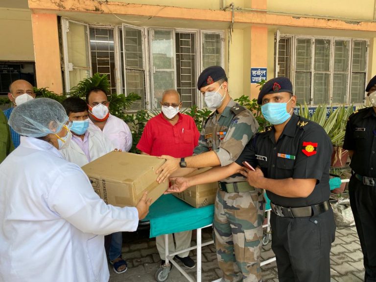 गैरीजन इंजीनियर एम.ई.एस. प्रेमनगर द्वारा कोविड-19 से सहयोग