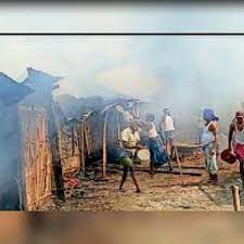 रामनगर में शार्ट सर्किट के कारण झोपड़ी में लगी आग, तीन मवेशी जिंदा जले