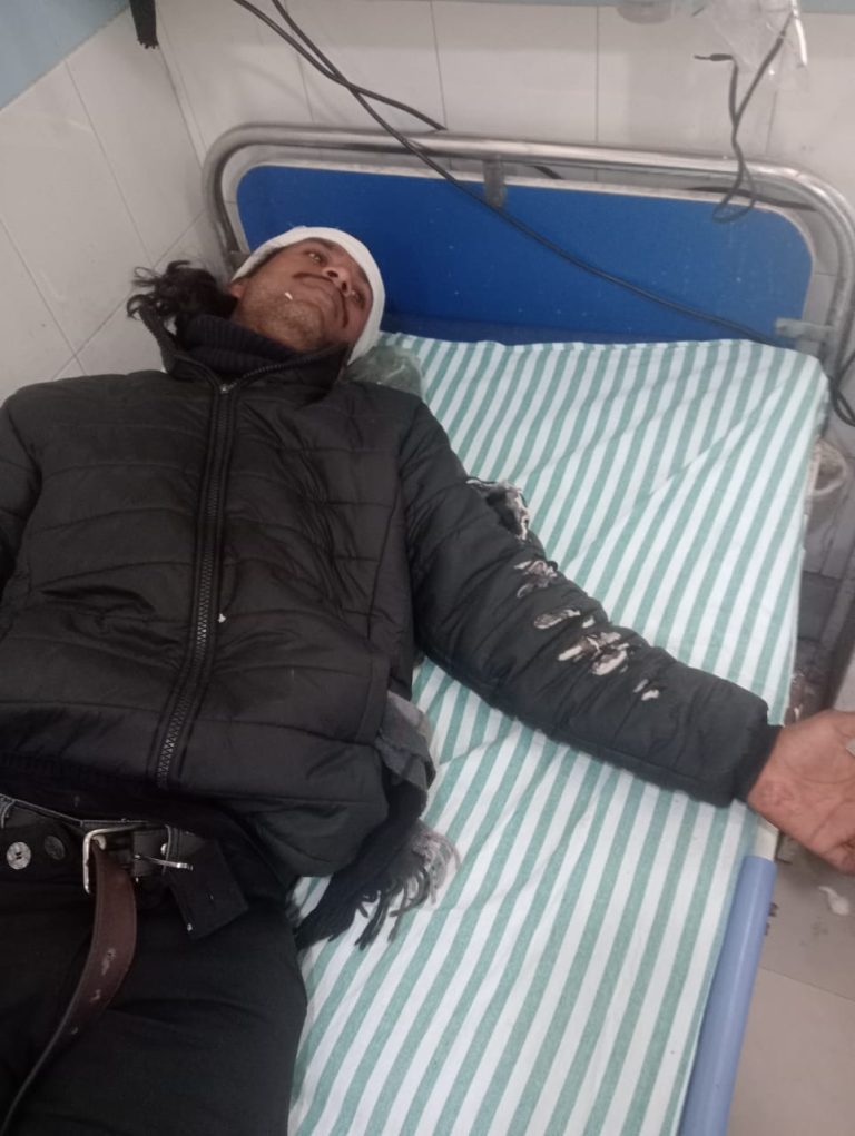 बाघ ने किया दो बाइक सवार युवकों पर हमला,दहशत