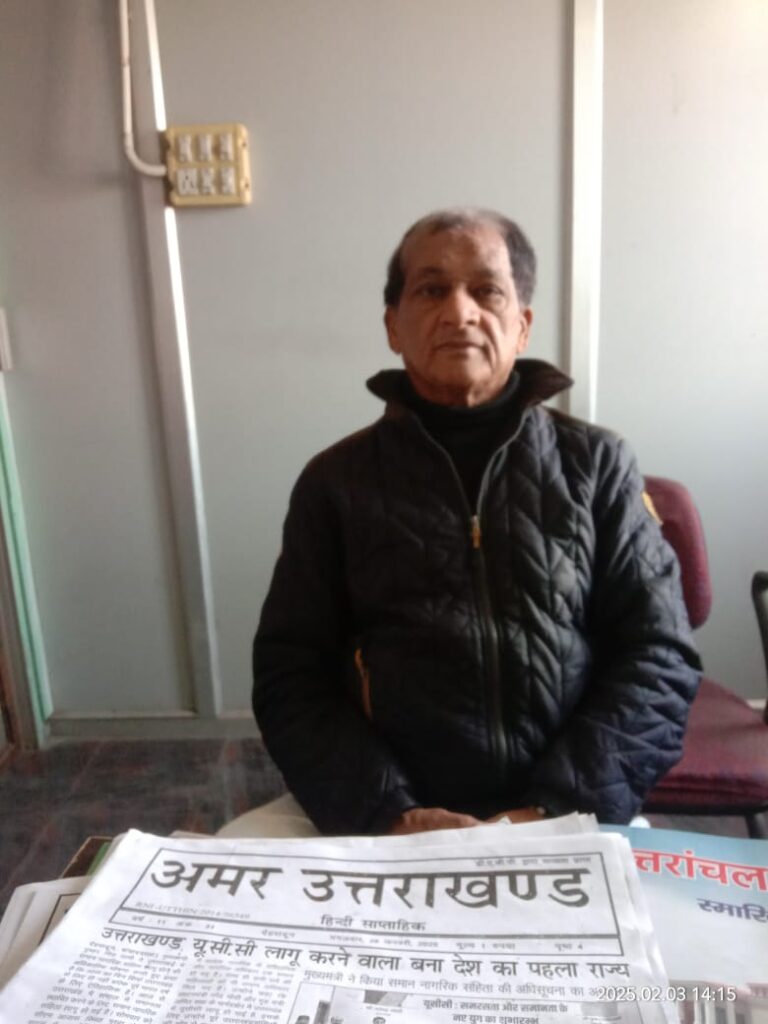 देहरादून नगर में हुई किशोर दा के फैन गायक अनूप से मुलाकात
