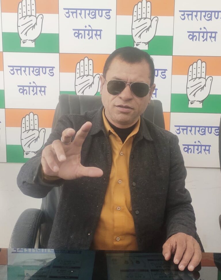 धामी सरकार का तीन वर्ष का कार्यकाल निराशाजनक – सूरज नेगी