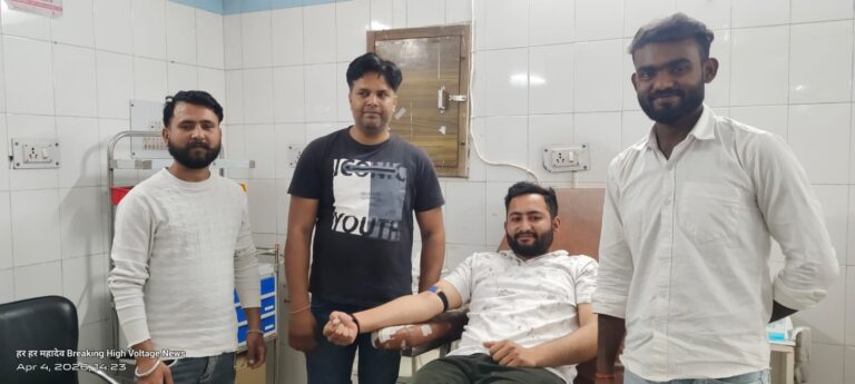 जन्मदिन को सेवा दिवस बनाकर प्रणव खत्री ने किया 11वीं बार रक्तदान, जरूरतमंद बच्चों को बांटी स्टेशनरी 