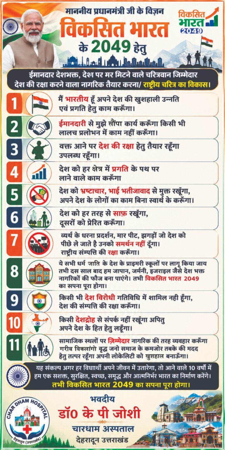 राष्ट्रीय चरित्र निर्माण पर जोर, डॉ. के.पी. जोशी ने प्राथमिक शिक्षा से संस्कारों की पैरवी की